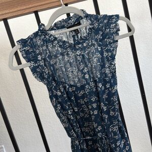 Banana Republic Blue Floral Dress